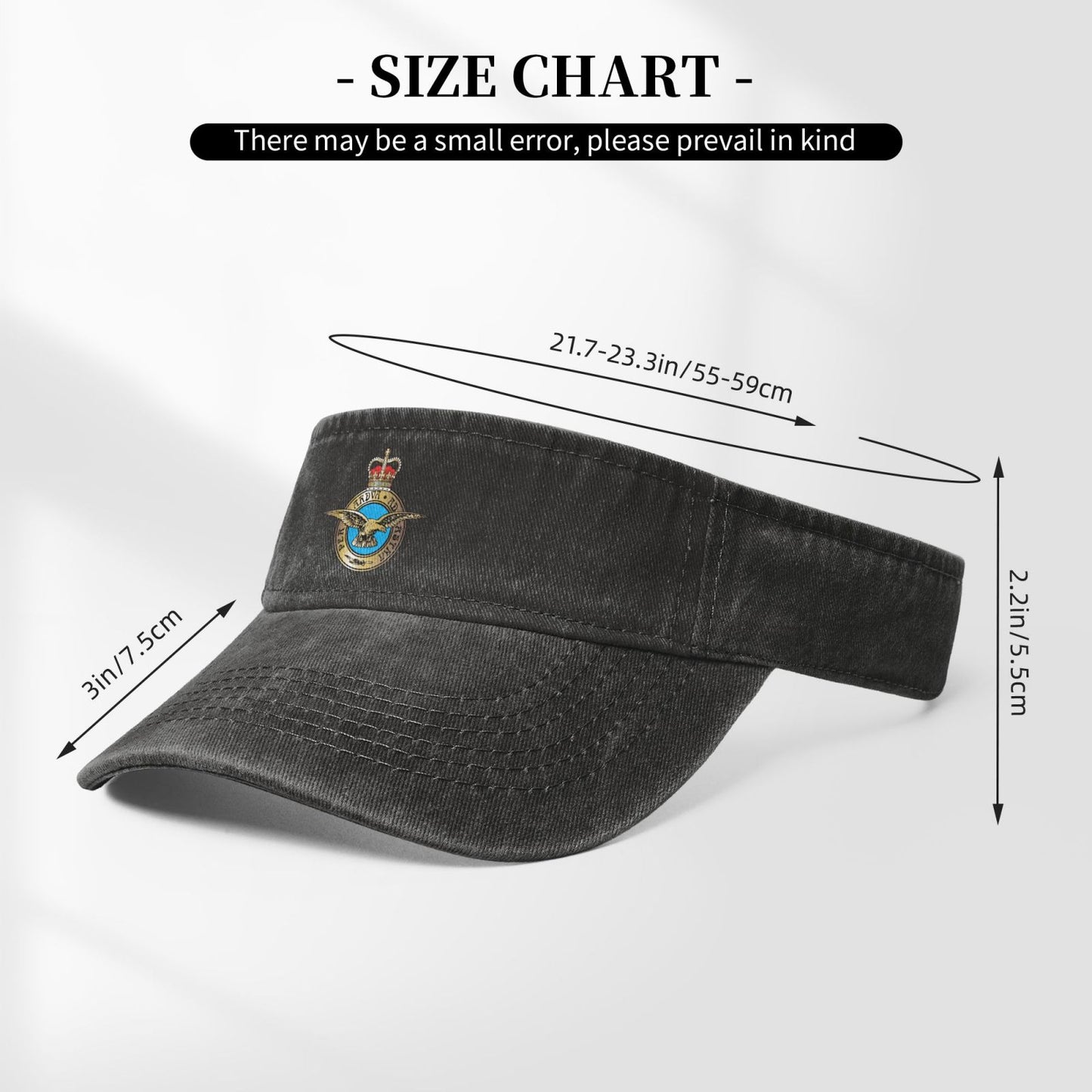 RAF-Badge Printing adjustable Empty Top Baseball Sun Cap unisex outdoor sport hat veterans gift