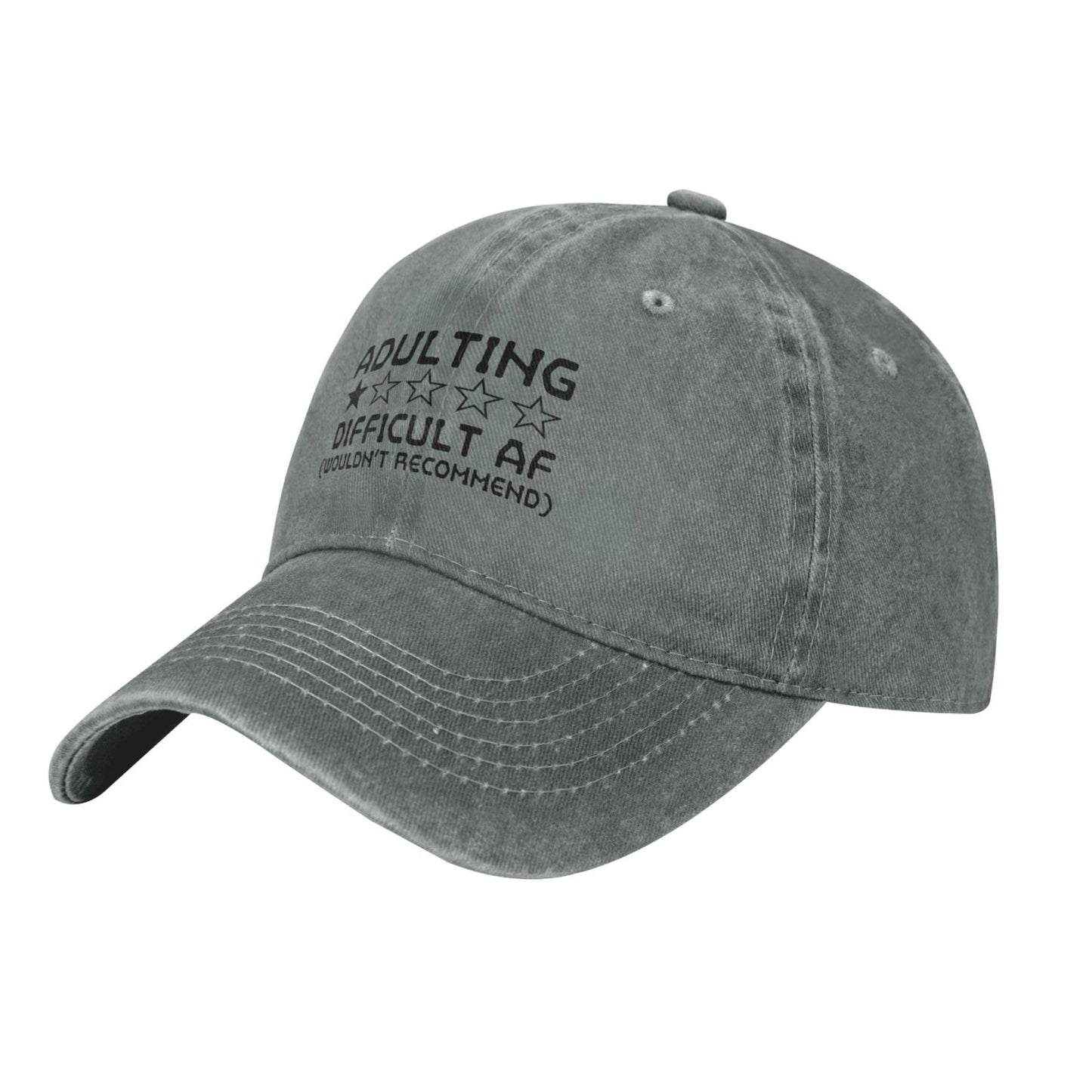 ADULTING DIFFICULT AF (WOULDN'T RECOMMEND) Printing unisex baseball cap adjustable hats Outdoor leisure hat trucker cap
