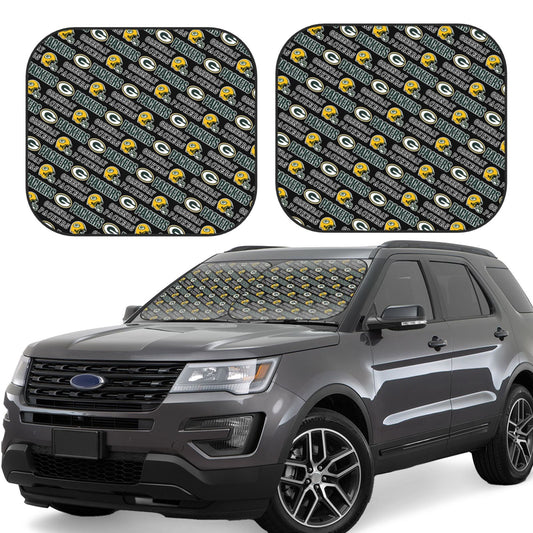 Green Bay Packers foldable Car front windshield sunshade UV resistant sunshade