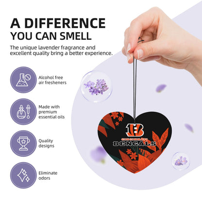 4pcs- Cincinnati Bengals car aromatherapy tablets Car Air Fresheners Cards Set