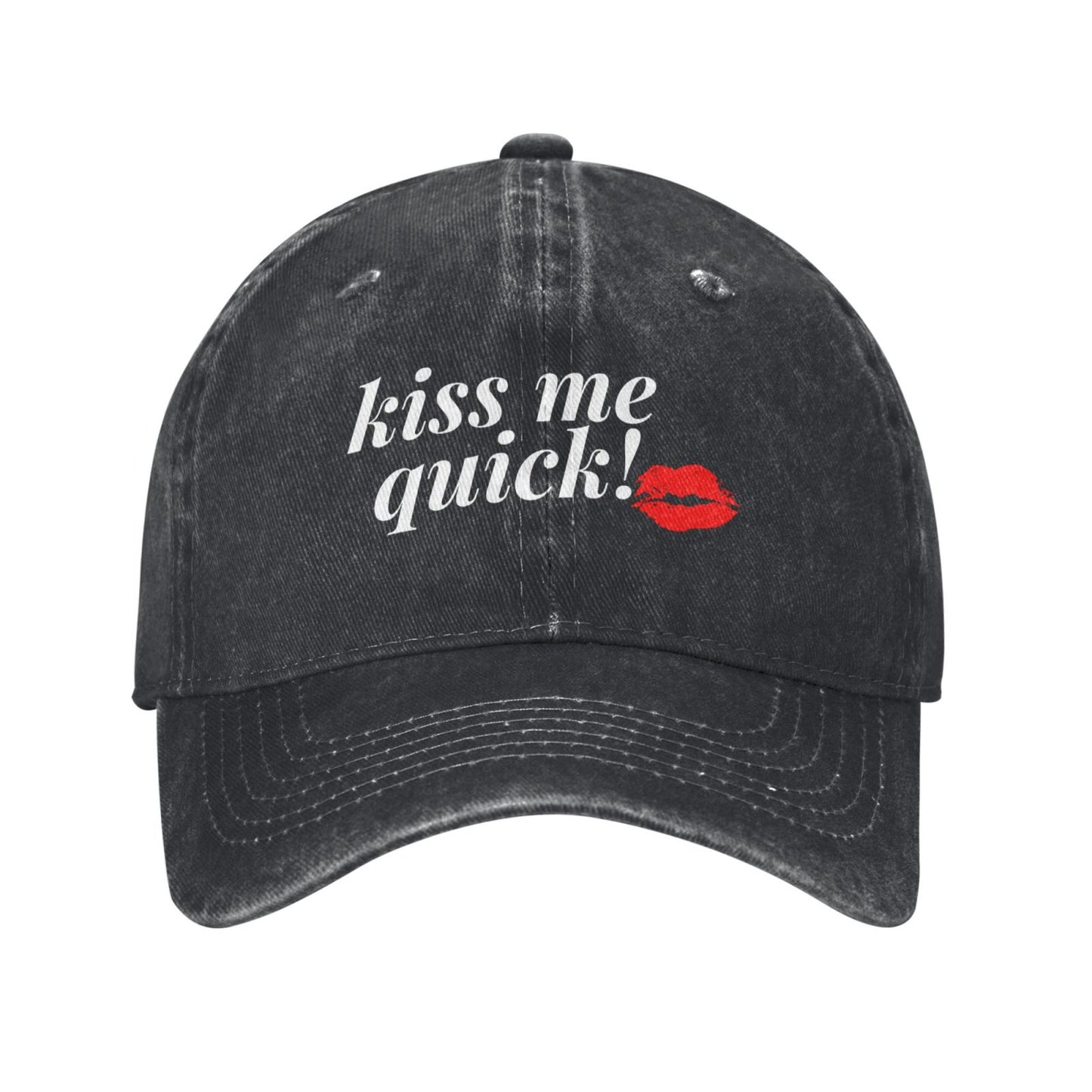 Kiss Me Quick Printed unisex baseball cap adjustable cap outdoor sun hats trucker hat