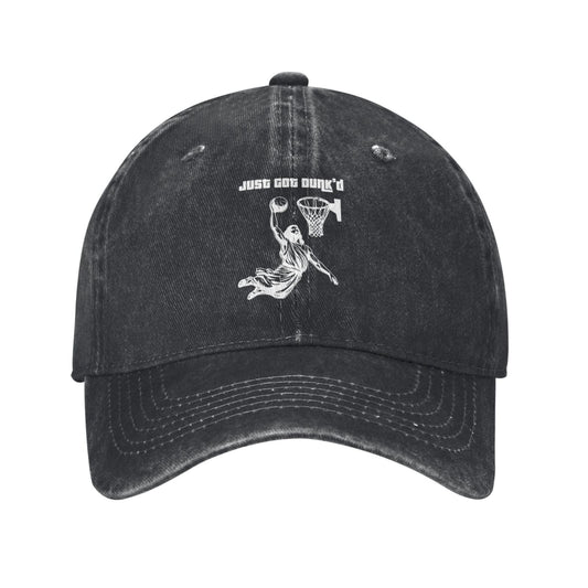 Just Got Dunk'd Printed unisex baseball cap adjustable cap outdoor sun hats trucker hat
