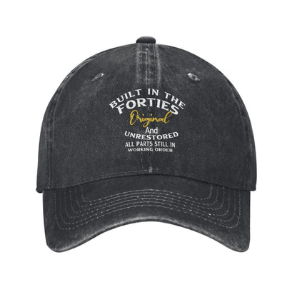 Built In The Forties 2 Printed unisex baseball cap adjustable cap outdoor sun hats trucker hat