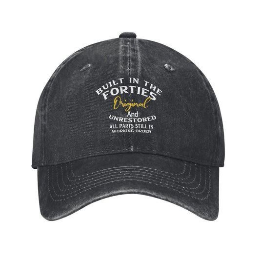Built In The Forties 2 Printed unisex baseball cap adjustable cap outdoor sun hats trucker hat