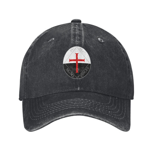 Knights Templar Seal Crusades Symbol Printed unisex baseball cap outdoor hats adjustable cap trucker gift hat