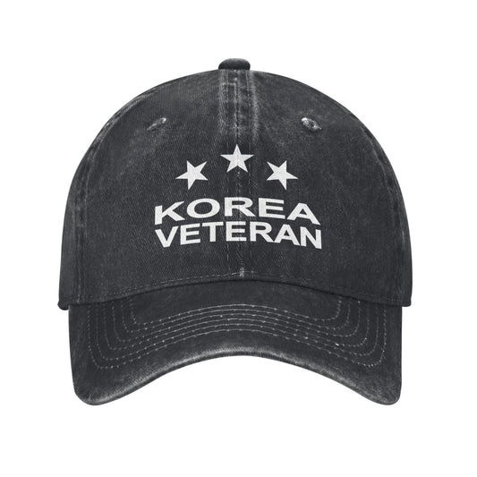 Korea War Veteran Printed unisex baseball cap adjustable cap outdoor sun hats trucker hat