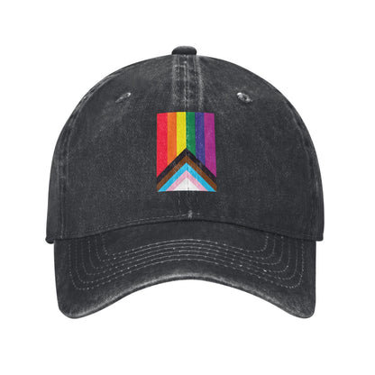 LGBTQ Rainbow Pride Flag 6 Stripes Printed unisex baseball cap adjustable cap outdoor sun hats trucker hat