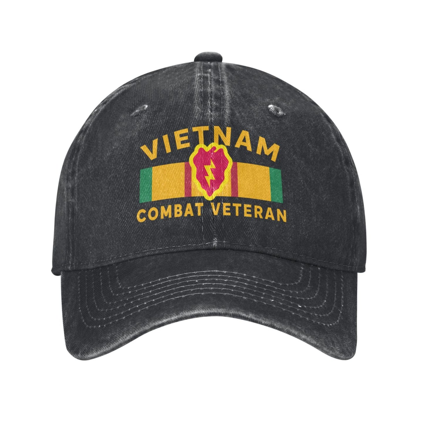 Vietnam 25th Infantry Div Combat Veteran Printed unisex baseball cap outdoor hats adjustable cap trucker gift hat