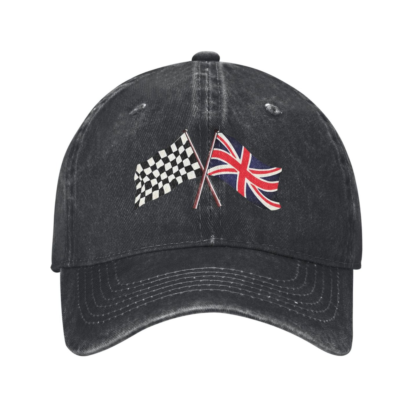 British Racing Flags Printed unisex baseball cap adjustable cap outdoor sun hats trucker hat