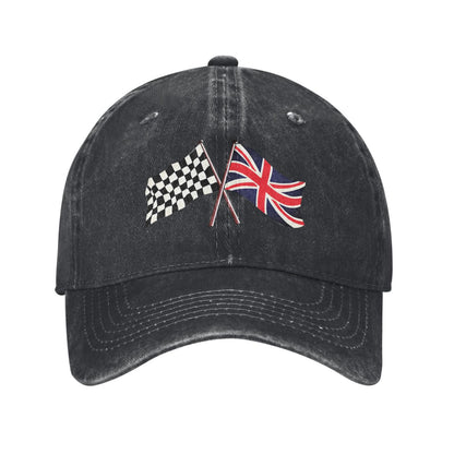 British Racing Flags Printed unisex baseball cap adjustable cap outdoor sun hats trucker hat