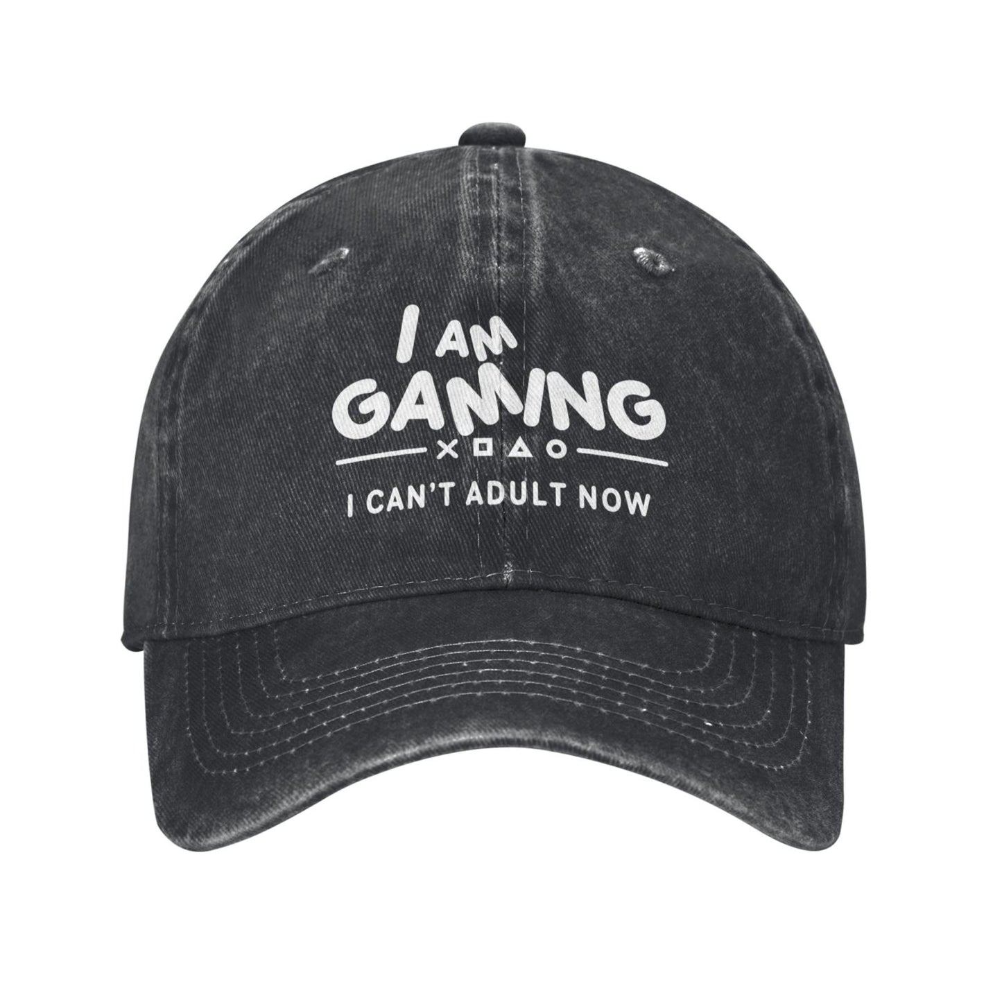 I AM GAMING I CAN'T ADULT NOW Printed unisex baseball cap adjustable cap outdoor sun hats trucker hat