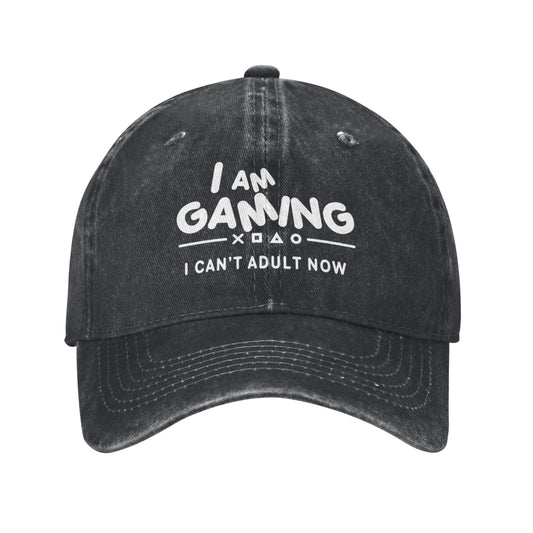 I AM GAMING I CAN'T ADULT NOW Printed unisex baseball cap adjustable cap outdoor sun hats trucker hat