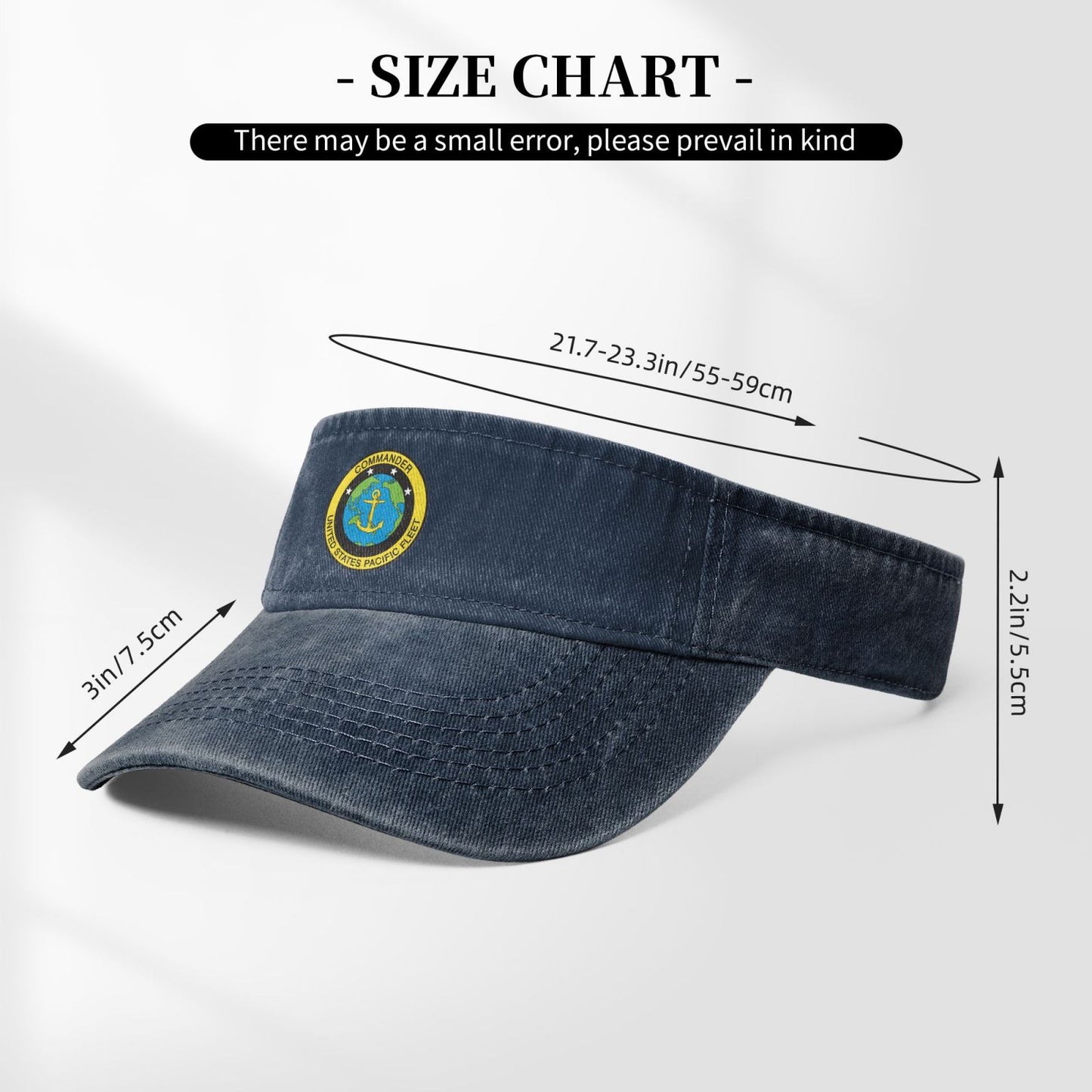 U.S. Pacific Fleet Printing adjustable Empty Top Baseball Sun Cap unisex outdoor sport hat veterans gift