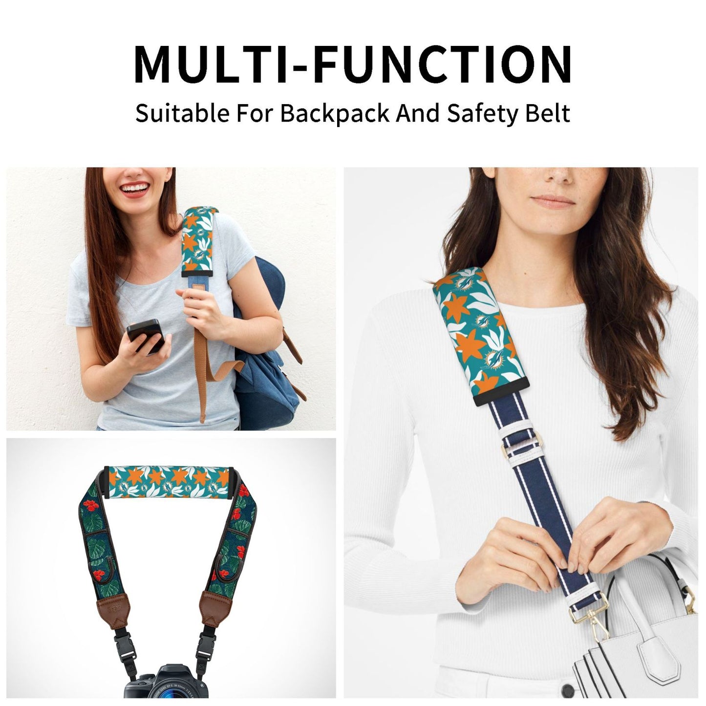 Miami Dolphins Car seat belt shoulder strap adult seat belt protective cover