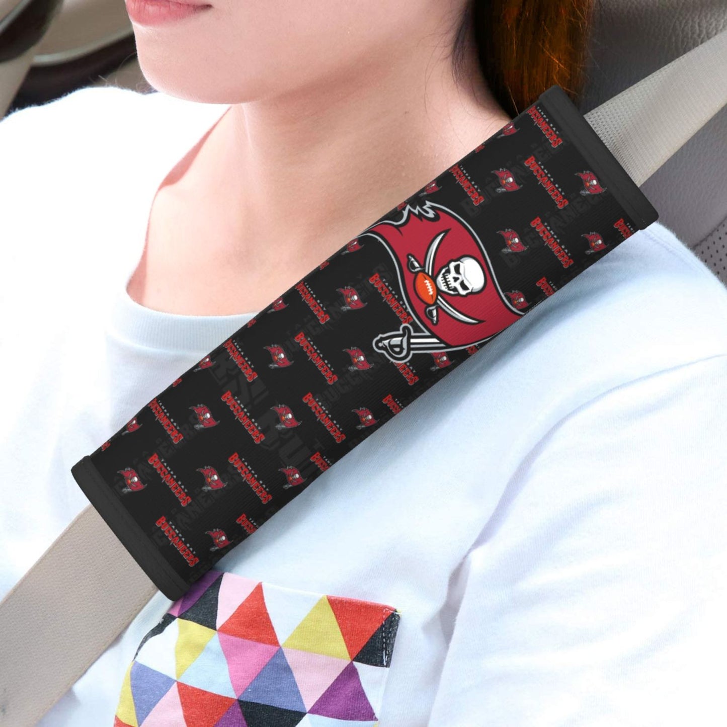 Tampa Bay Buccaneers personalized seat belt protective cover Car seat belt protective cover