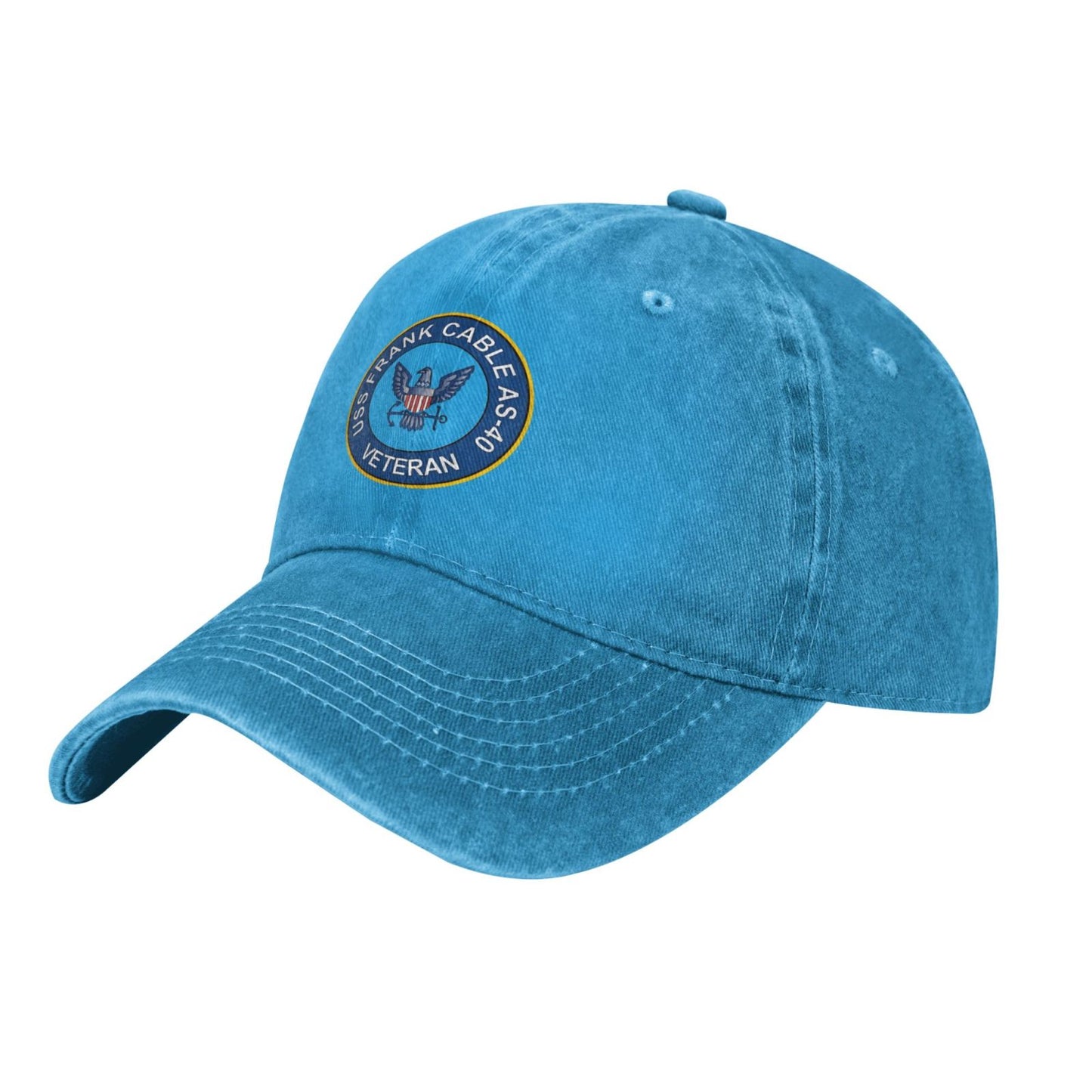 USS FRANK CABLE AS-40 VETERAN Printed unisex baseball cap adjustable cap outdoor sunshade trucker hat