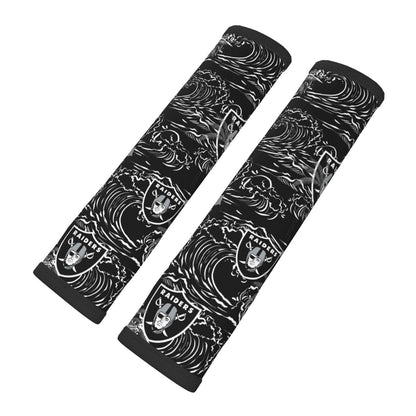 Las Vegas Raiders black Car seat belt shoulder strap UNISEX seat belt protective cover