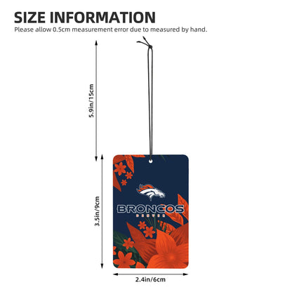 4pcs- Denver Broncos car aromatherapy tablets Car Air Fresheners Cards Set