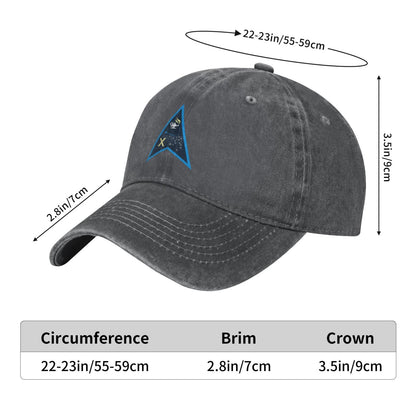 Space Delta 10 Emblem Printing unisex baseball cap adjustable cap veteran gift
