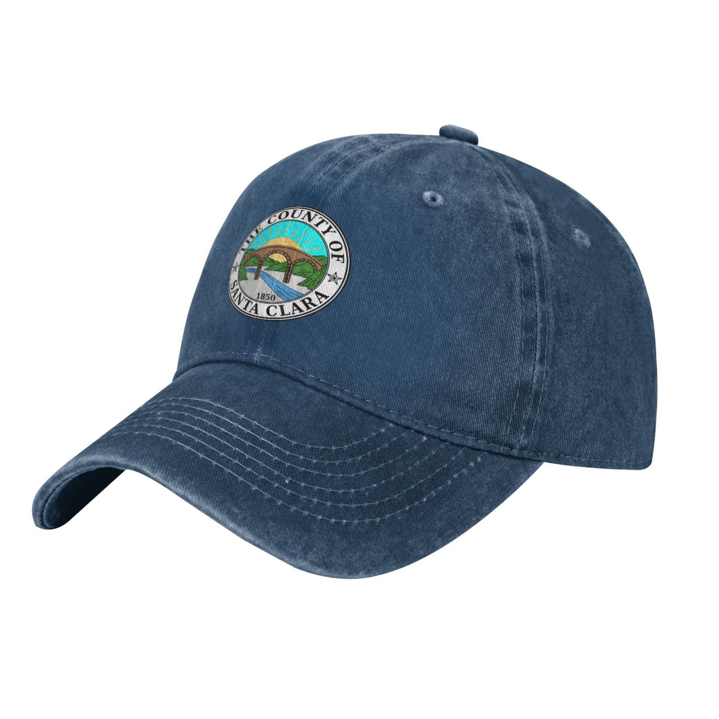 Seal Of Santa Clara County California Printed unisex baseball cap adjustable cap outdoor sun hats trucker hat