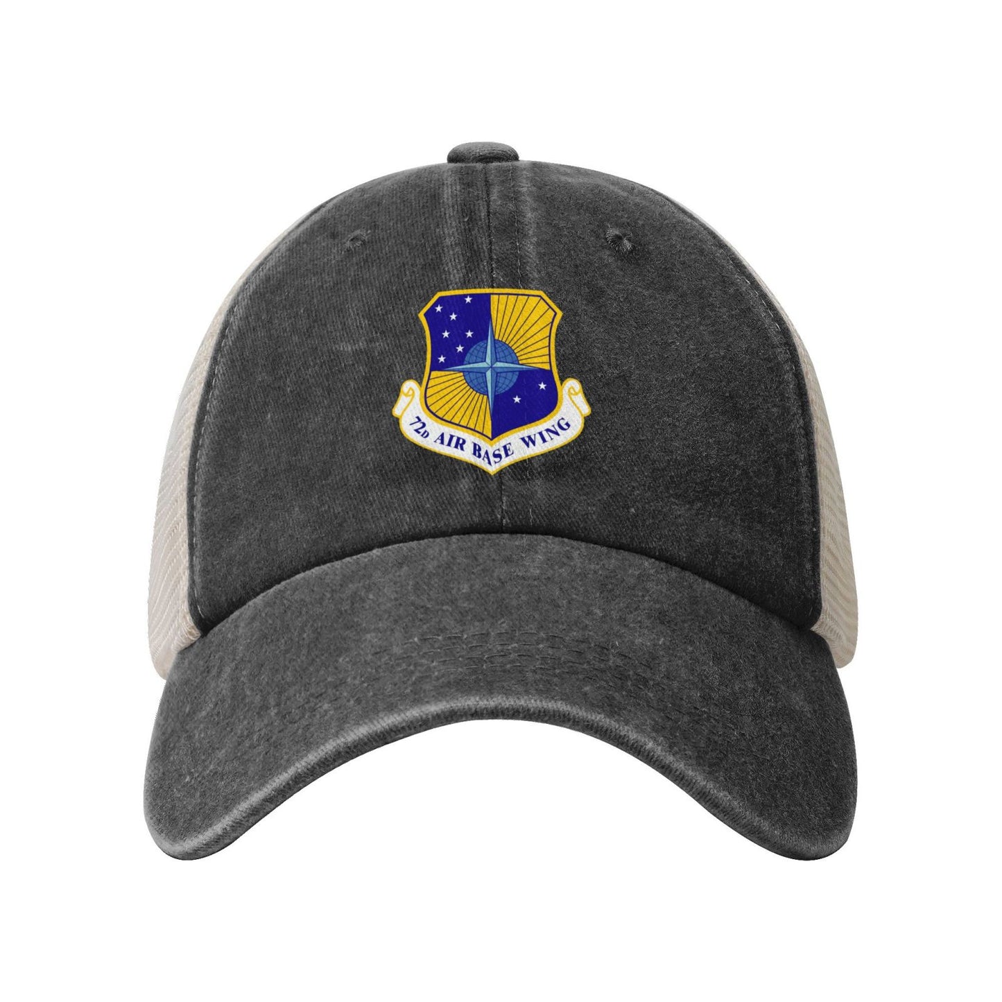 72d Air Base Wing Printed unisex baseball cap adjustable grid baseball cap veteran gift