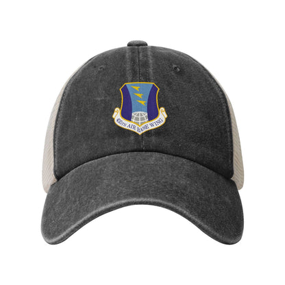 435th Air Base Wing Printed unisex baseball cap adjustable grid baseball cap veteran gift