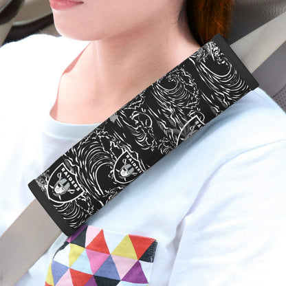 Las Vegas Raiders black Car seat belt shoulder strap UNISEX seat belt protective cover