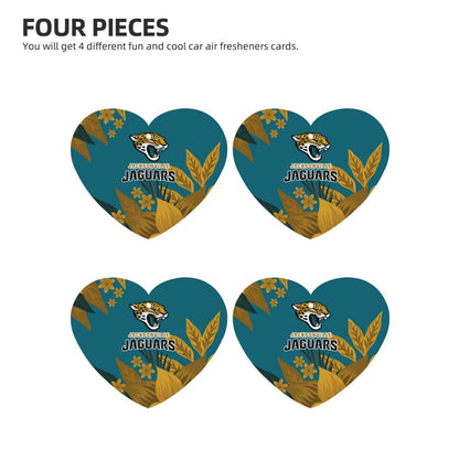 4-pcs Jacksonville Jaguars Car Air Fresheners Cards Set car aromatherapy tablets