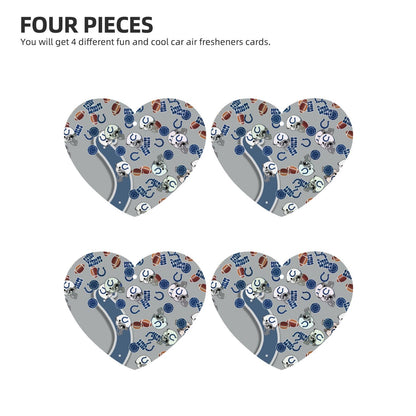 4-pcs Indianapolis Colts Car Air Fresheners Cards Set car aromatherapy tablets