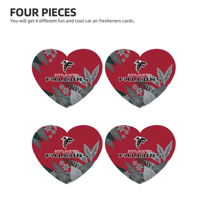 4pcs- Atlanta Falcons car aromatherapy tablets Car Air Fresheners Cards Set
