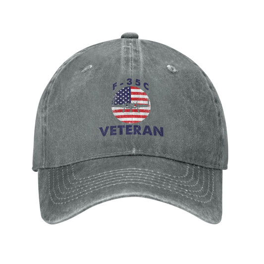F-35C Printed unisex baseball cap outdoor hats adjustable cap trucker gift veteran cap