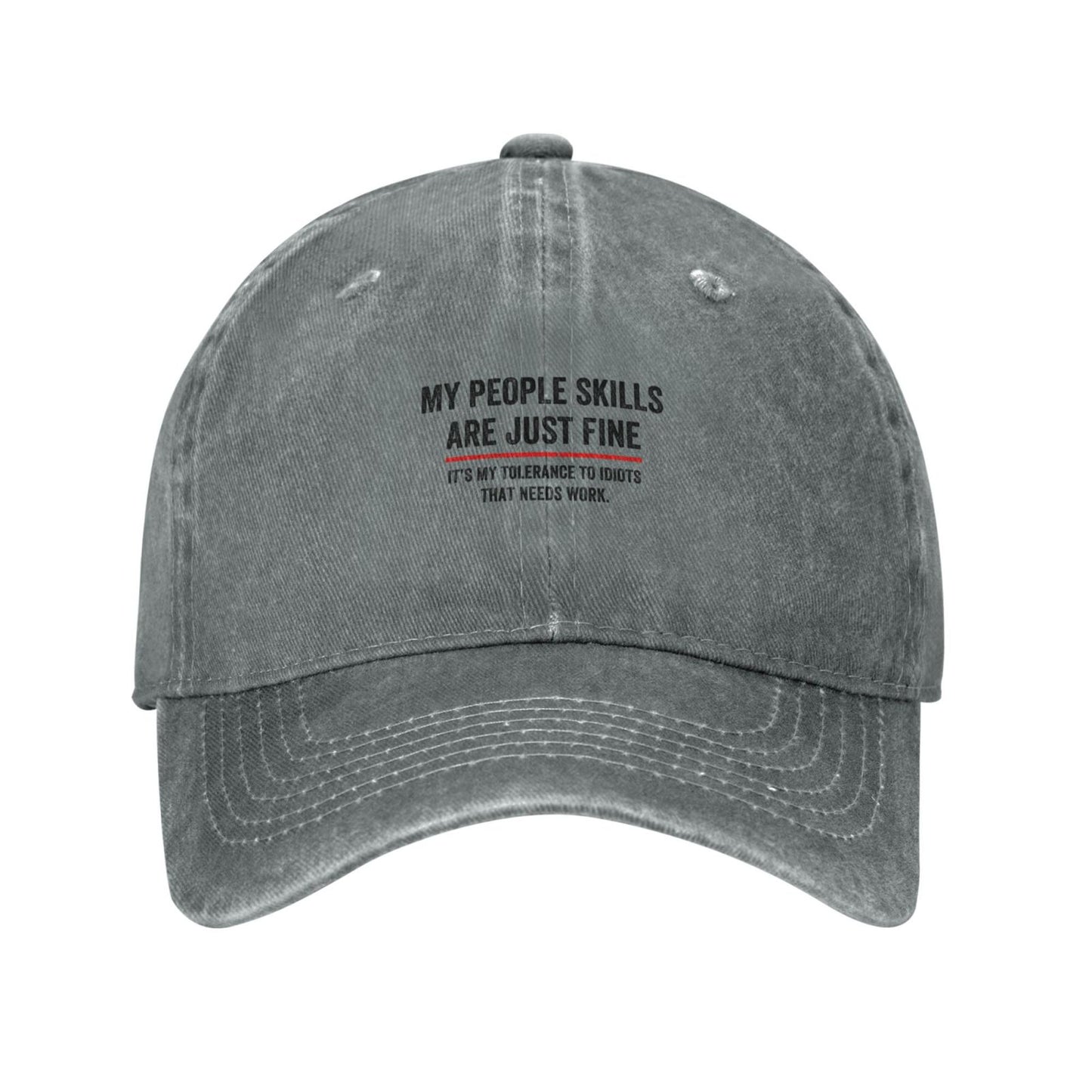My People Skills Gift Idea Cool Graphic Adult Printing unisex baseball cap adjustable hats Outdoor leisure hat trucker cap
