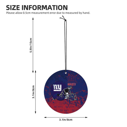 4-pcs New York Giants Car Air Fresheners Cards Set car aromatherapy tablets
