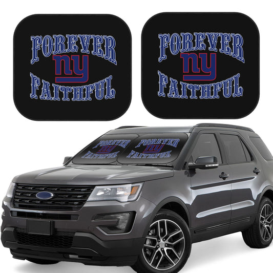 New York Giants Car front windshield sunshade UV resistant sunshade foldable