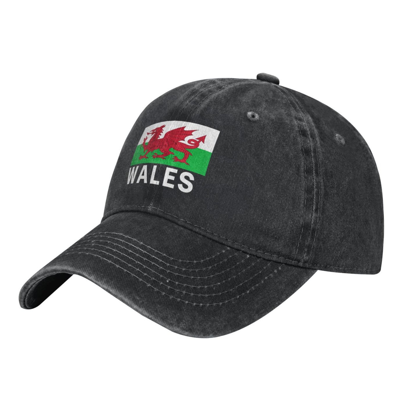 Wales Flag Printed unisex baseball cap adjustable cap outdoor trucker hat veterans Gifts