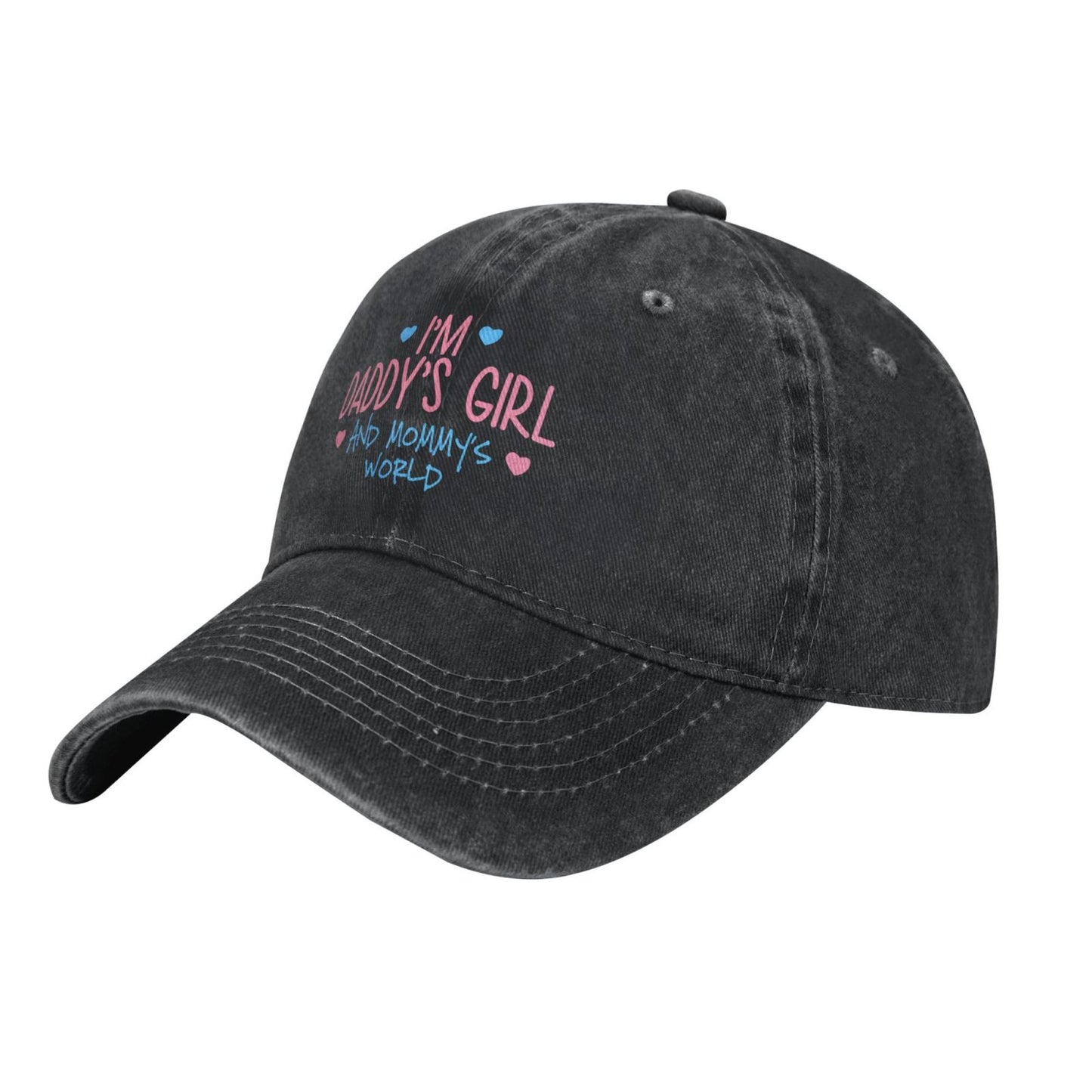 I'M DADDY'S GIRL AND MOM MY'S WORLD Printed unisex baseball cap adjustable cap outdoor sun hats trucker hat