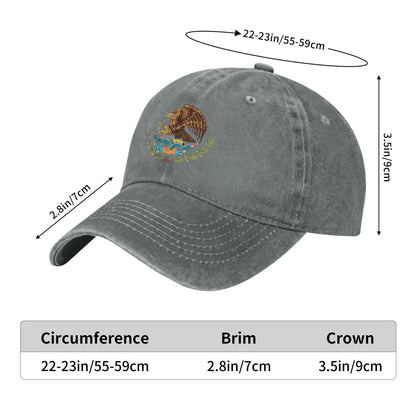 Mexican Eagle Hat Mexico Flag Printed unisex baseball cap adjustable cap outdoor sun hats trucker hat