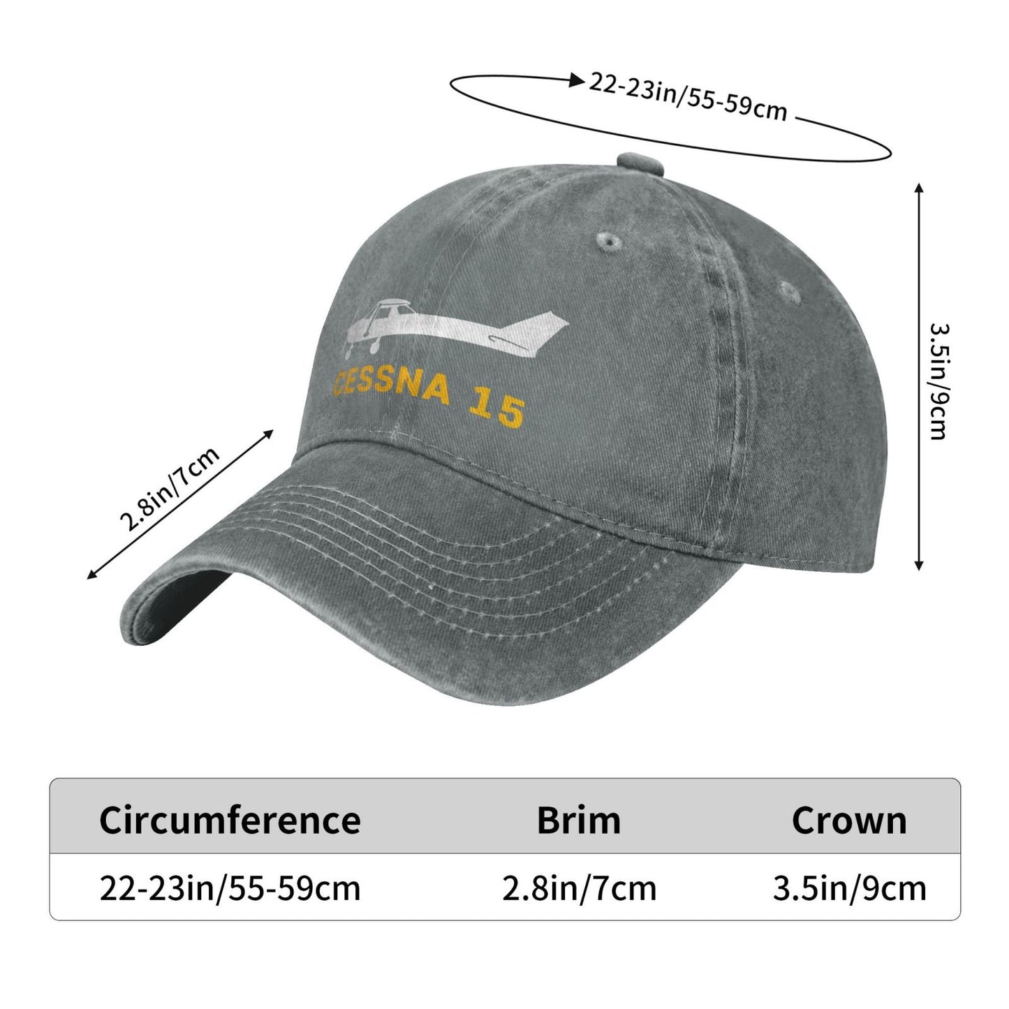 Cessna 15 Printing unisex baseball cap adjustable hats Outdoor leisure hat veteran gift