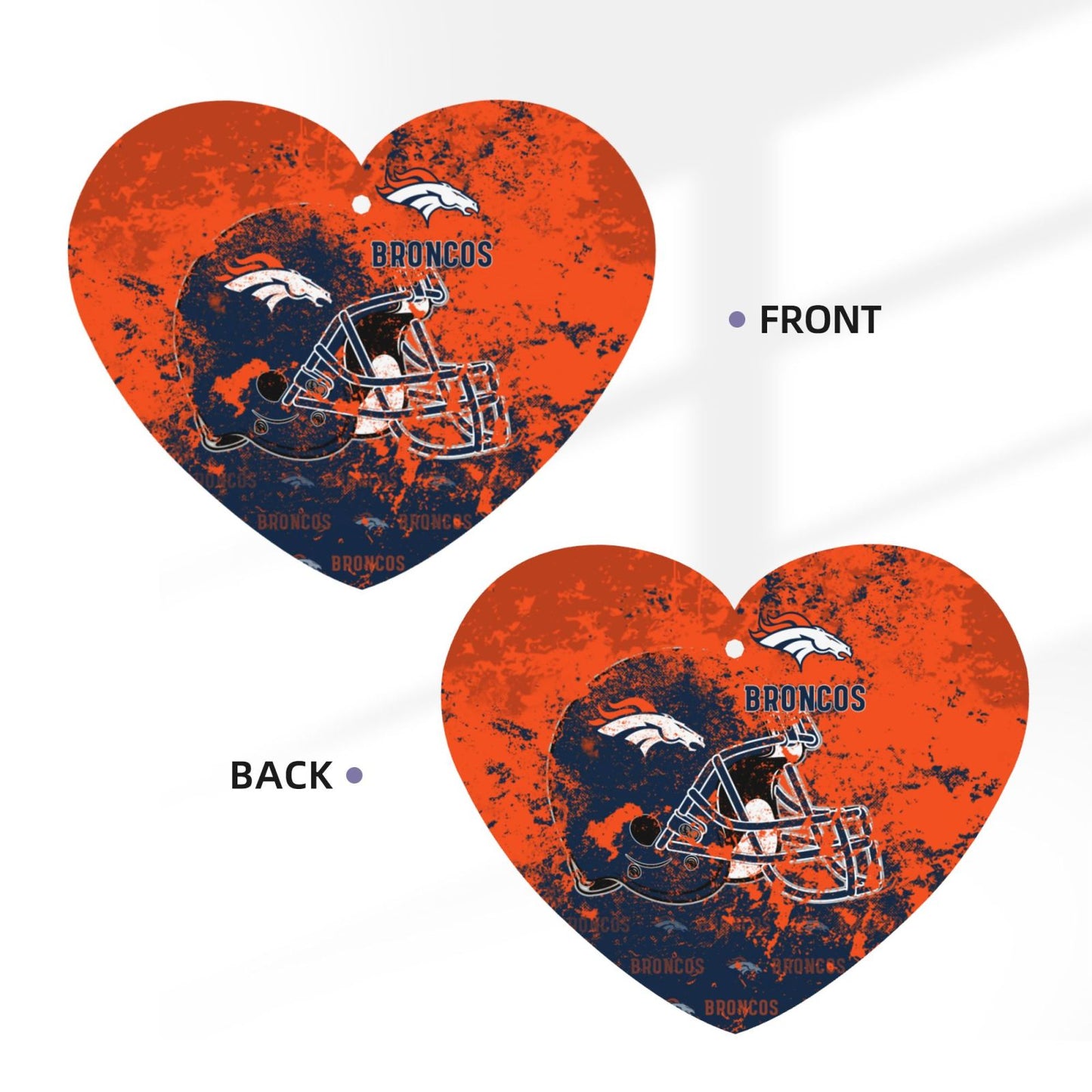 4-pcs Denver Broncos Car Air Fresheners Cards Set car aromatherapy tablets