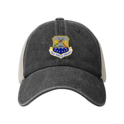 100th Air Refueling Wing Printed unisex baseball cap adjustable grid baseball cap veteran gift