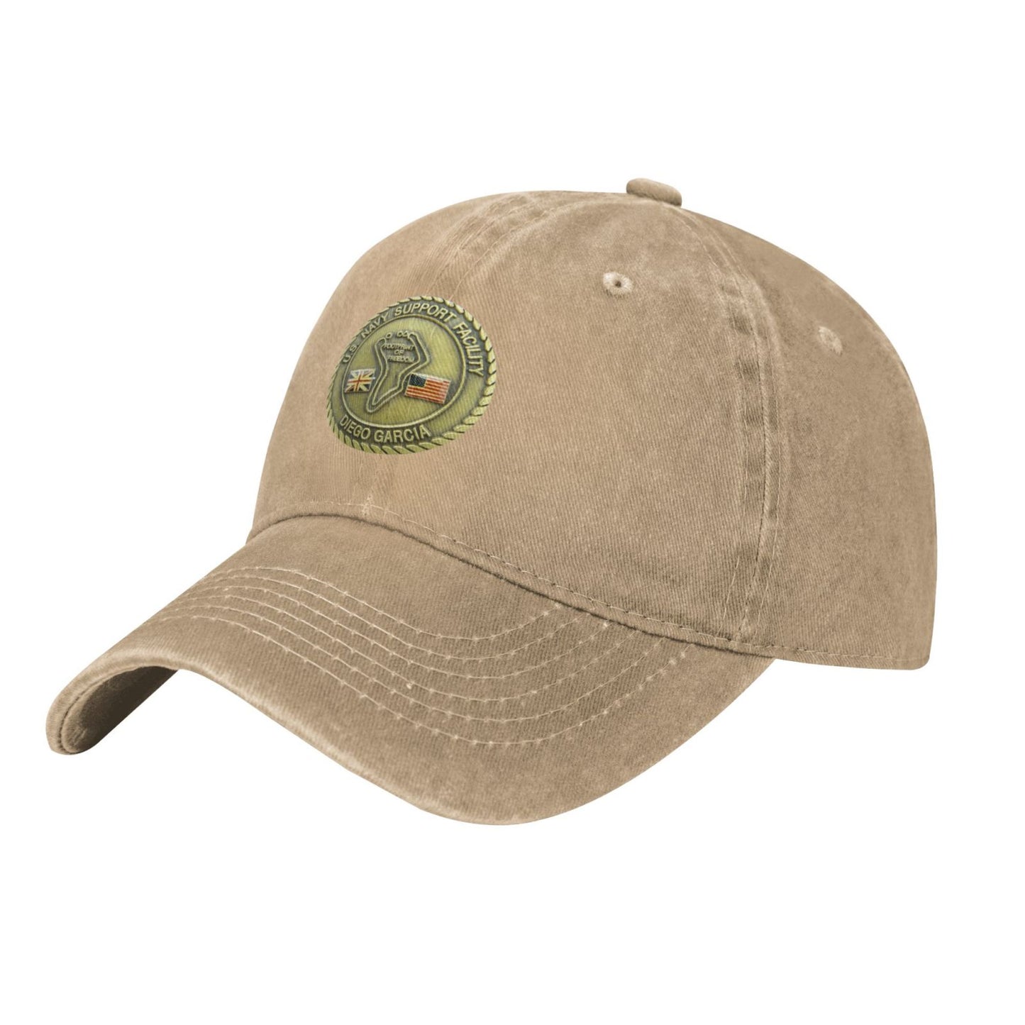 U.S. Navy Support Facility Diego Garcia Printed unisex baseball cap adjustable cap outdoor casual cap truck driver cap