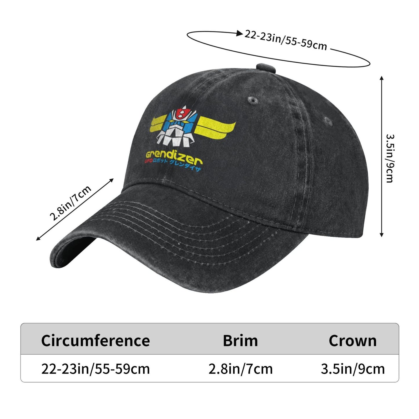 Grendizer - Ufo Printed unisex baseball cap outdoor hats adjustable cap trucker gift hat