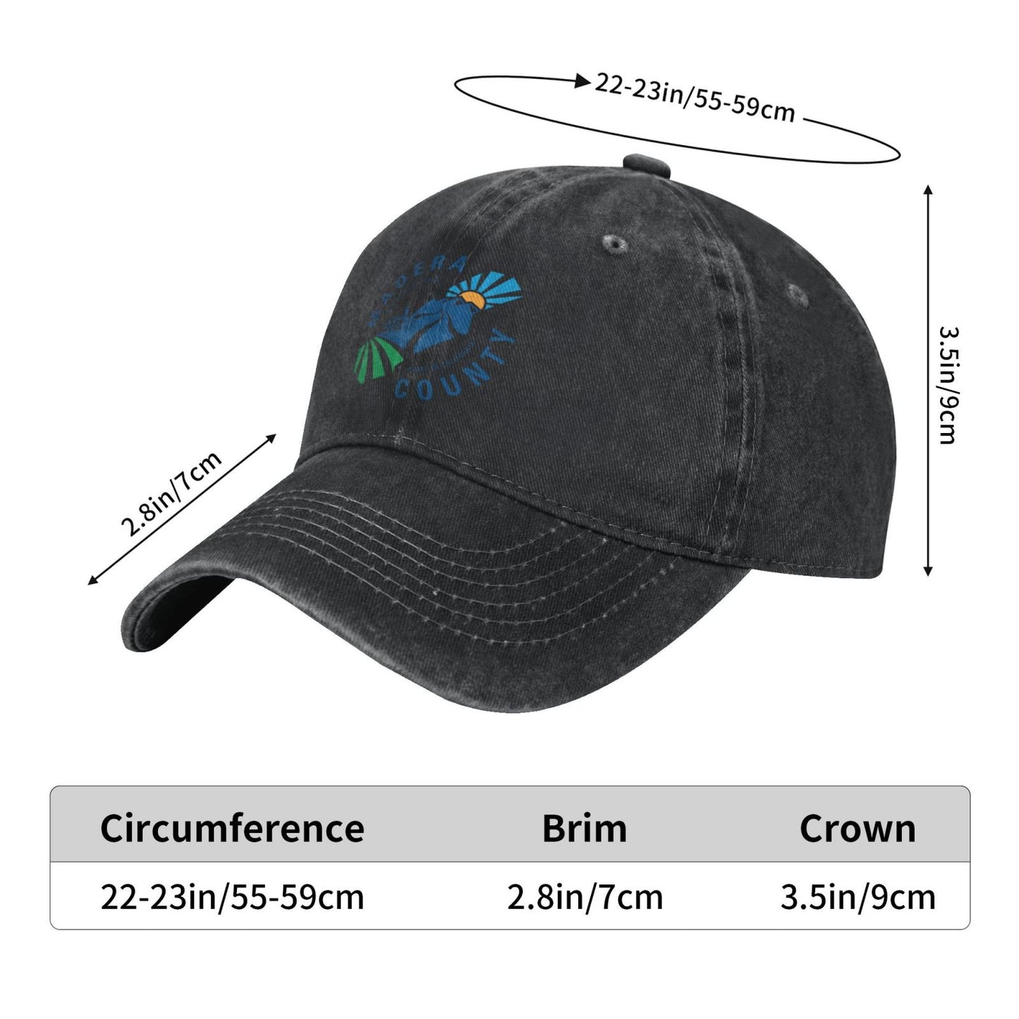 2018 Madera County Logo Printed unisex baseball cap adjustable cap outdoor sun hats trucker hat