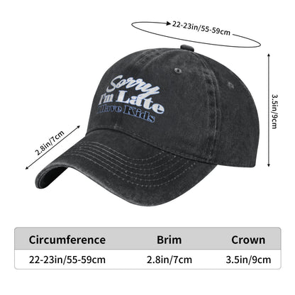 Sorry I'm Late I Have Kids Printed unisex baseball cap adjustable cap outdoor sun hats trucker hat