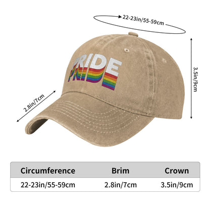 Rainbow LGBT Equality Rights Printed unisex baseball cap adjustable cap outdoor sun hats trucker hat
