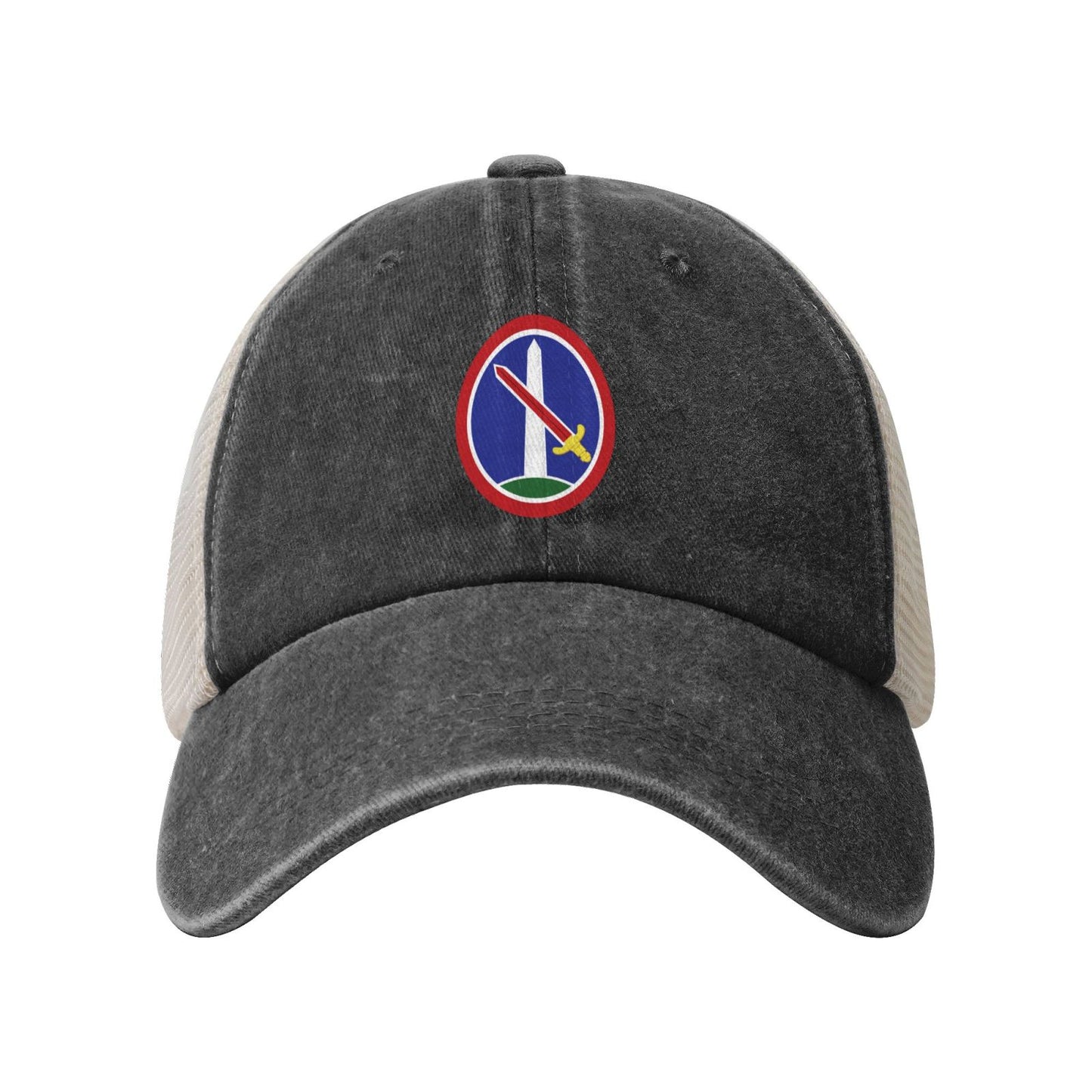USA Military District Of Washington CSIB Printed unisex baseball cap adjustable grid baseball cap veteran gift