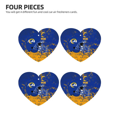 4-pcs Los Angeles Rams Car Air Fresheners Cards Set car aromatherapy tablets