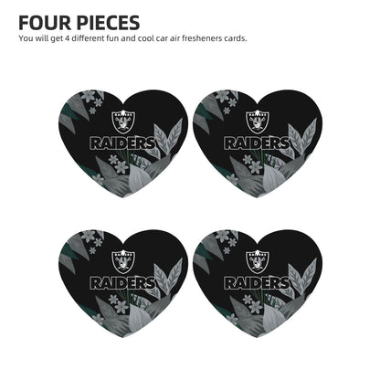 4pcs- Las Vegas Raiders car aromatherapy tablets Car Air Fresheners Cards Set