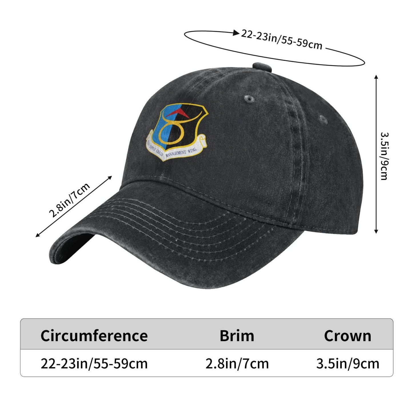 USAF-635th Supply Chain Management Wing Emblem Printing unisex baseball cap adjustable cap veteran gift