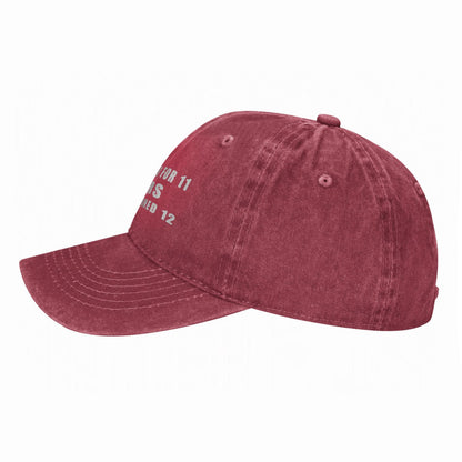 I Was Sober For 11 Years Then I Turned 12 Printed unisex baseball cap adjustable cap outdoor trucker hat veterans Gifts